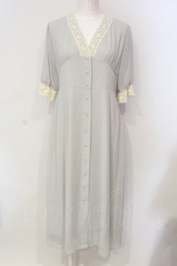 画像1: an another angelus / レース使いガウンワンピース F グリーン O-25-06-12-035-CA-OP-OW-OS