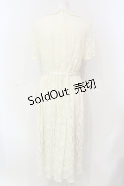 画像4: Fi.n.t / 丸衿総レースワンピース F アイボリー O-25-06-12-036-CA-OP-OW-OS