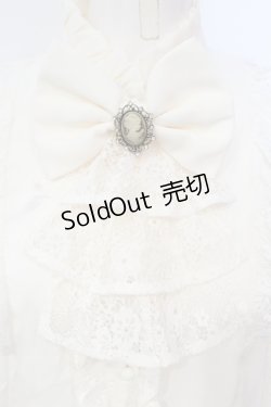 画像2: axes femme kawaii / クラシカルレーシーブラウス  生成り O-25-06-12-037-AX-BL-IG-OS