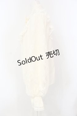 画像3: axes femme kawaii / クラシカルレーシーブラウス  生成り O-25-06-12-037-AX-BL-IG-OS