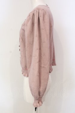 画像3: axes femme kawaii / Rosy Bearニットカーデ  ピンク O-25-06-12-039-AX-TO-IG-OS