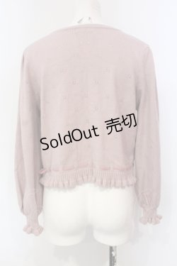 画像4: axes femme kawaii / Rosy Bearニットカーデ  ピンク O-25-06-12-039-AX-TO-IG-OS