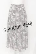 axes femme / ガーベラ柄ジャカードスカート F ブラウン O-25-06-12-041-AX-SK-IG-OS