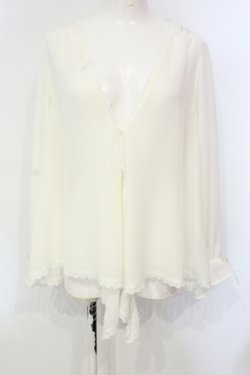 画像1: axes femme / イレヘムシフォンカーデ Ｆ オフシロ O-25-06-12-043-AX-TO-IG-OS