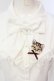 画像2: axes femme POETIQUE / キャットブローチ付ブラウス M シロ O-25-06-12-047-AX-BL-IG-OS (2)