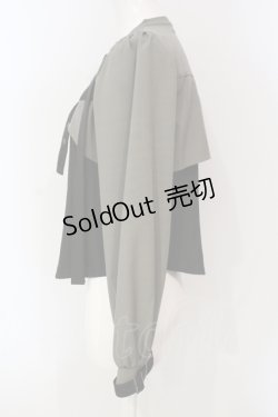 画像2: axes femme POETIQUE / ベルトデザインアーミーブラウス  クロ×カーキグリー O-25-06-12-055-AX-BL-IG-OS