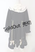 axes femme POETIQUE / アンジェリック　クワイヤワンピース  ネイビー O-25-06-12-056-AX-OP-IG-OS