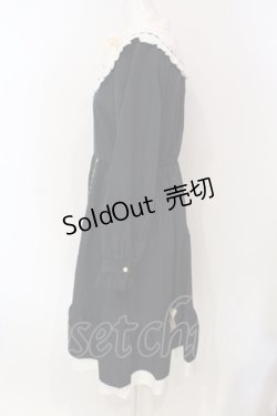 画像3: axes femme POETIQUE / アンジェリック　クワイヤワンピース  ネイビー O-25-06-12-056-AX-OP-IG-OS