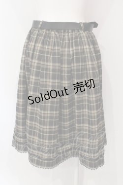 画像3: axes femme / ベルト付ボックスタックスカート  ブラウン×グリーン O-25-06-12-059-AX-SK-IG-OS
