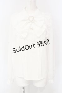 Rojita / ハートドビードットリボンブラウス F シロ O-25-06-12-062-LO-BL-OW-OS