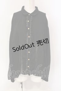 axes femme / レース切り替えノースリブラウス M クロ O-25-06-12-066-AX-BL-OW-OS