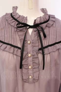 画像2: axes femme / フリルブラウス M ラベンダー O-25-06-12-070-AX-BL-OW-OS