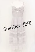 axes femme POETIQUE / リボンデザインチュールワンピース M ラベンダー O-25-06-12-074-AX-OP-OW-OS