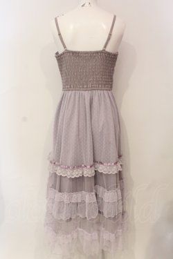 画像3: axes femme POETIQUE / リボンデザインチュールワンピース M ラベンダー O-25-06-12-074-AX-OP-OW-OS
