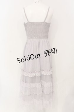 画像3: axes femme POETIQUE / リボンデザインチュールワンピース M ラベンダー O-25-06-12-074-AX-OP-OW-OS