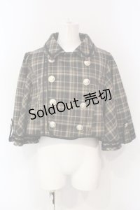 axes femme POETIQUE / ダブルボタンケープジャケット M グリーン O-25-06-12-075-AX-JA-OW-OS