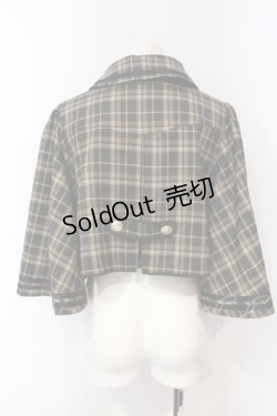 画像3: axes femme POETIQUE / ダブルボタンケープジャケット M グリーン O-25-06-12-075-AX-JA-OW-OS