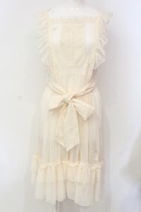 axes femme kawaii / ドットチュールエプロン M キナリ O-25-06-12-079-AX-OP-OW-OS