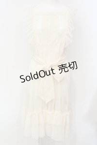 axes femme kawaii / ドットチュールエプロン M キナリ O-25-06-12-079-AX-OP-OW-OS