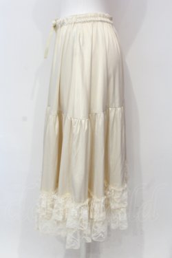 画像2: axes femme kawaii / レースフリルペチスカート M キナリ O-25-06-12-080-AX-SK-OW-OS