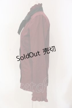 画像2: MIHO MATSUDA / ボウタイブラウス  ワイン O-25-06-12-082-GO-BL-OW-OS