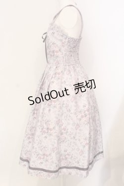 画像3: axes femme / ロマンティックローズ柄ジャンパースカート F ピンク O-25-06-12-009-AX-OP-OW-OS