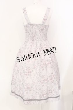 画像4: axes femme / ロマンティックローズ柄ジャンパースカート F ピンク O-25-06-12-009-AX-OP-OW-OS