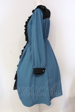 画像3: axes femme POETIQUE / レースクロスシスターワンピース  クロ×ブルー O-25-06-12-012-AX-OP-IG-OS