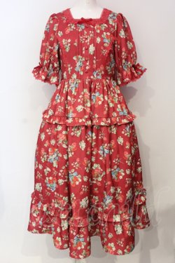画像1: axes femme kawaii / クラシックベリーワンピース M　アカ O-25-06-12-017-AX-OP-IG-OS