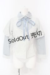 Maison de FLEUR Petite Robe canone / 袖切り替えブラウス サックス S O-25-06-12-020-EL-BL-OW-OS