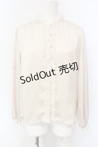 an another angelus / レース使いスタンドカラーブラウス F アイボリー O-25-06-12-021-CA-BL-OW-OS