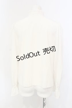 画像2: E hyphen world gallery / ダブルボタンブラウス S オフホワイト O-25-06-12-022-LO-BL-OW-ZT180