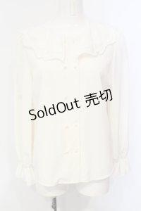 an another angelus / 銀食器カットワーク衿ブラウス F アイボリー O-25-06-12-023-CA-BL-OW-OS