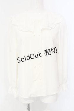 画像1: an another angelus / 銀食器カットワーク衿ブラウス F アイボリー O-25-06-12-023-CA-BL-OW-OS