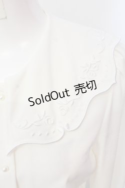 画像2: an another angelus / 銀食器カットワーク衿ブラウス F アイボリー O-25-06-12-023-CA-BL-OW-OS