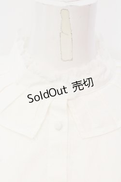 画像2: evelyn / プリーツカラーブラウス M シロ O-25-06-12-026-LO-BL-OW-OS
