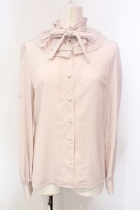 Ank Rouge / フリルカラーブラウス M ピンク O-25-06-12-028-CA-BL-OW-OS