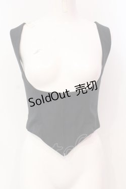 画像1: ATELIER BOZ / シトリーコルセットベスト  ブラック O-25-06-14-001-EL-TO-IG-OS