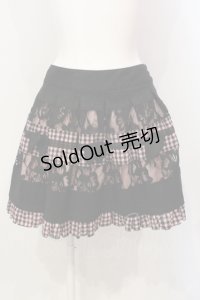 ALGONQUINS / レースチェックスカート F ピンクｘブラック O-25-06-14-043-AL-SK-YM-OS