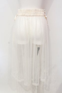 画像3: axes femme POETIQUE / ハイウエストレイヤードスカートパーツ M アイボリー O-25-06-14-044-AX-SK-YM-OS