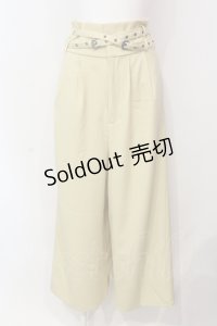 axes femme / ダブルベルトパンツ  イエロー O-25-06-14-047-AX-PA-IG-ZT167