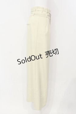 画像2: axes femme / ダブルベルトパンツ  イエロー O-25-06-14-047-AX-PA-IG-ZT167