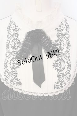 画像2: axes femme / ブローチセットロマンワンピース F クロ×シロ O-25-06-14-004-AX-OP-OW-OS