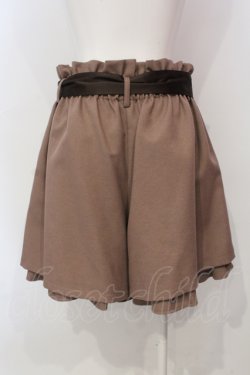 画像2: axes femme / タック入りフレアキュロット  モカ O-25-06-14-048-AX-PA-IG-OS