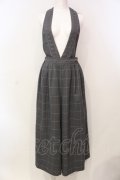 axes femme / サス付きチェックパンツ M グレー O-25-06-14-052-AX-PA-OW-OS