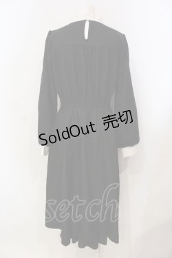 画像4: axes femme / ブローチセットロマンワンピース F クロ×シロ O-25-06-14-004-AX-OP-OW-OS