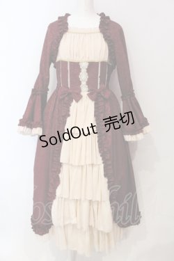 画像1: Henrietta / Victorian Dollワンピース 3 ロング丈 ボルドー O-25-06-14-060-LO-OP-IG-OS