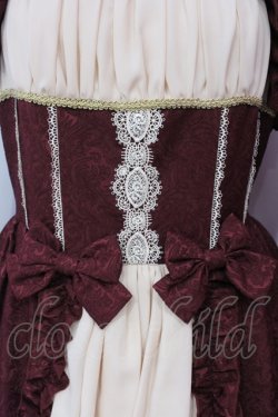 画像2: Henrietta / Victorian Dollワンピース 3 ロング丈 ボルドー O-25-06-14-060-LO-OP-IG-OS