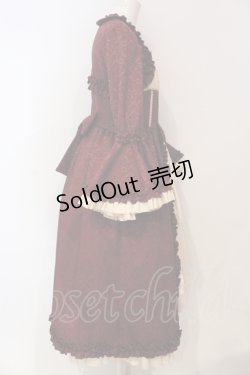画像3: Henrietta / Victorian Dollワンピース 3 ロング丈 ボルドー O-25-06-14-060-LO-OP-IG-OS
