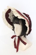Henrietta / Victorian Doll ボンネット  ボルドー O-25-06-14-061-LO-AC-IG-OS